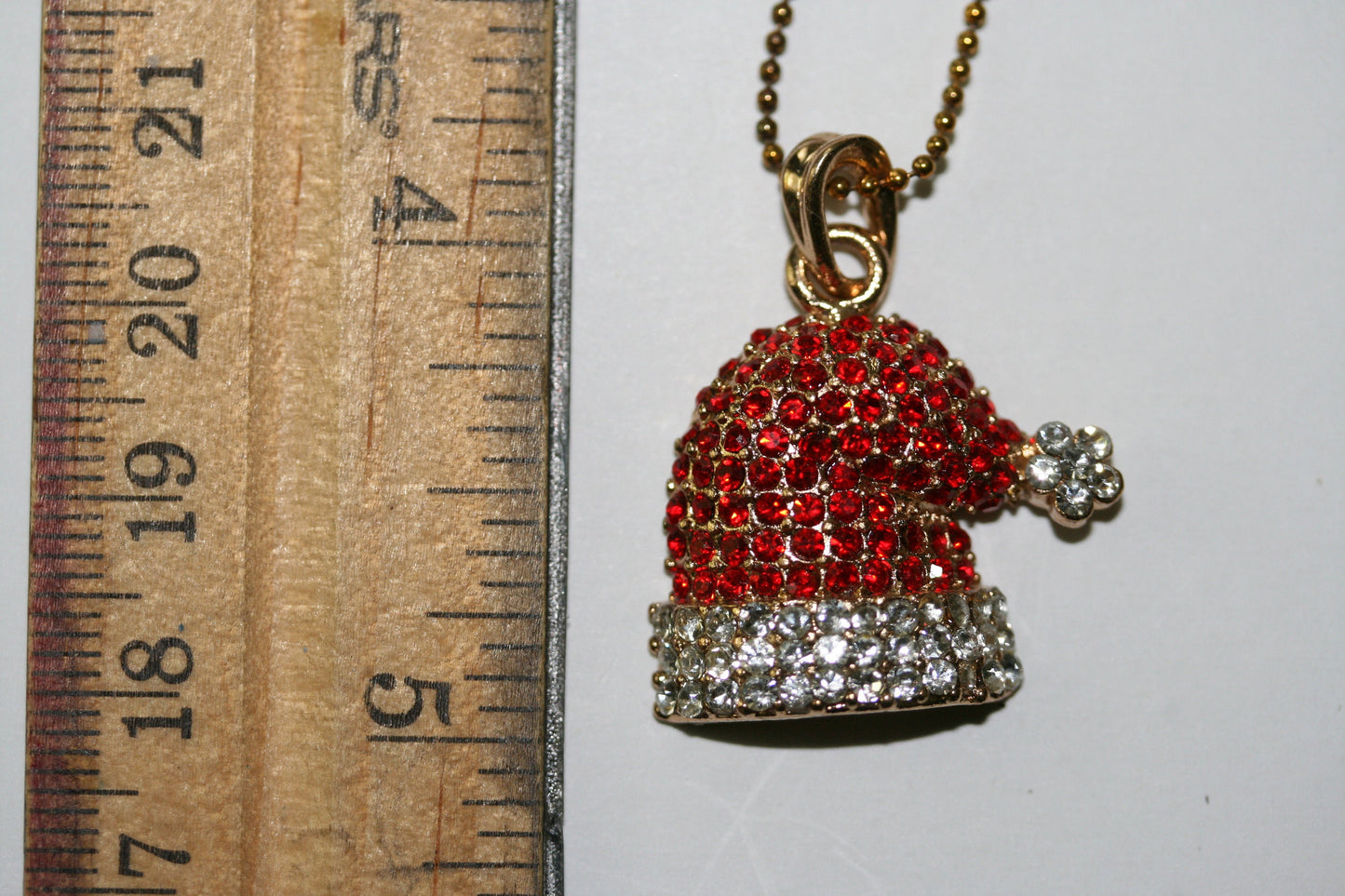 Rhinestone Christmas Stockings, Snowflake, Snowman, Santa hat, Candy Cane Charm, Xmas Pendant Necklace, Small Xmas Pendant with Chain