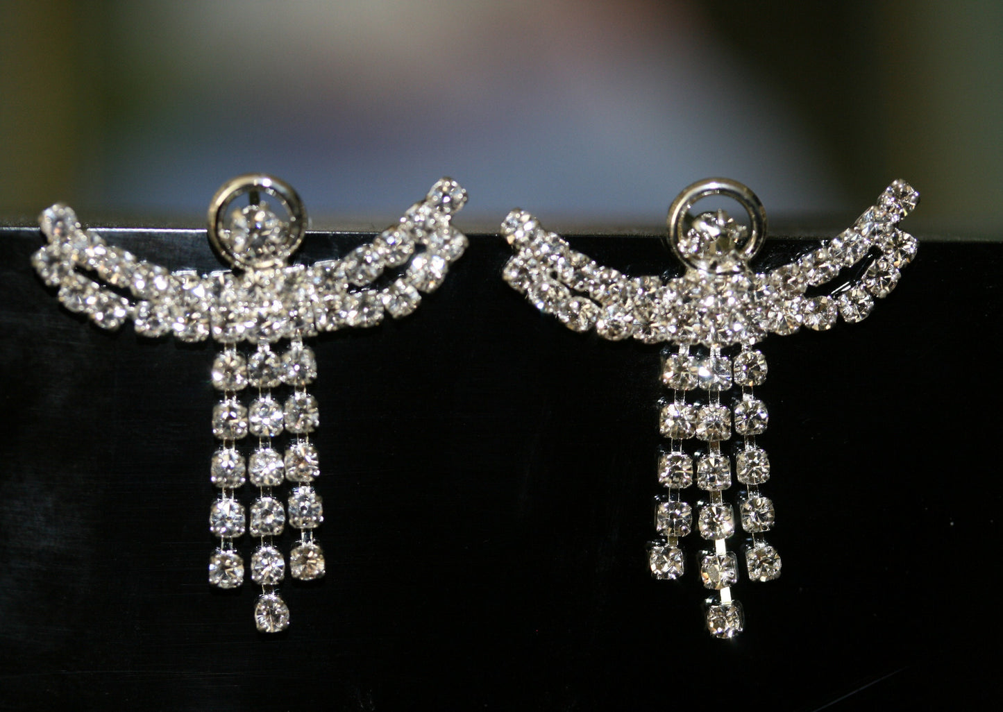 Rhinestone Angel with a Halo Pin and Earrings Set, Crystal Angel Brooch in Gold and Silver Tone, Crystal Post Angel Earrings