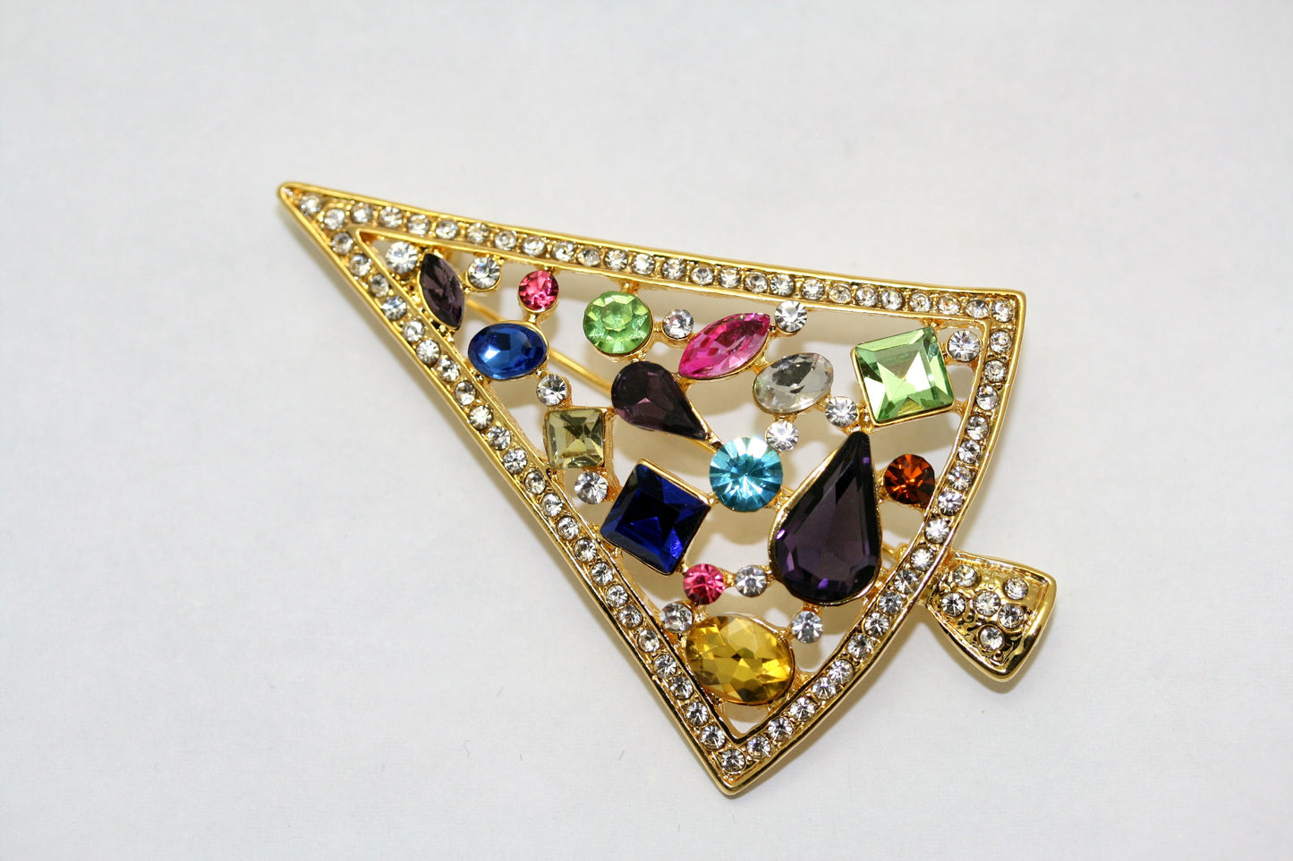 Christmas tree pin brooch, Holiday Christmas Jewelry