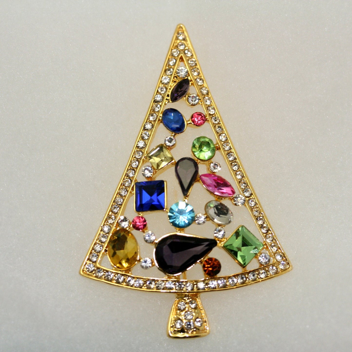 Christmas tree pin brooch, Holiday Christmas Jewelry