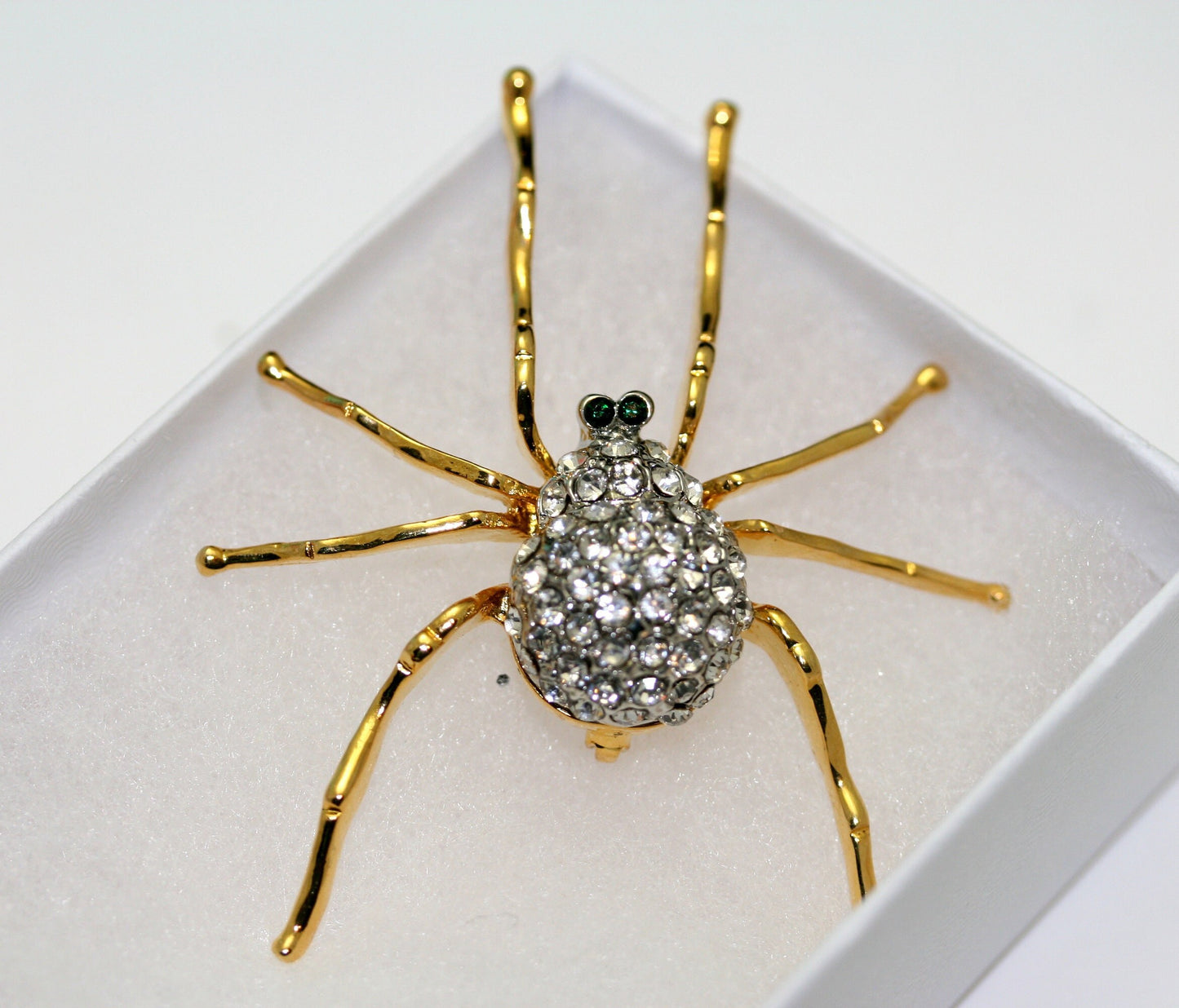 Rhinestone Halloween Crystal Spider Brooches Pins For Man Women Insect Brooch Pin