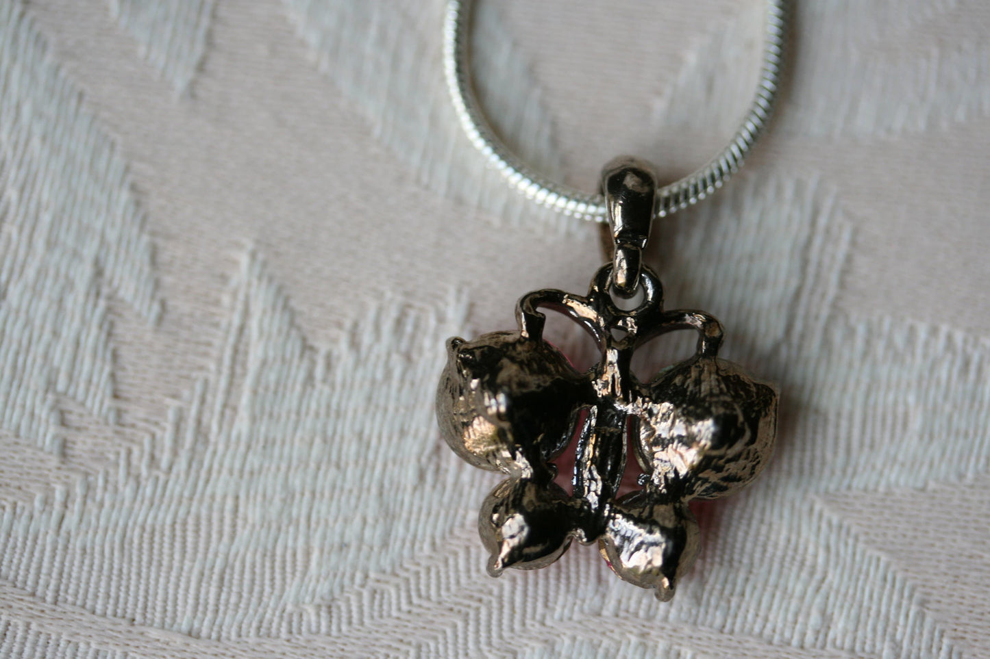 Pink Butterfly Necklace, Butterfly Pink Pendant Made With Swarovski Crystal Charm Necklace 18"+ Chain