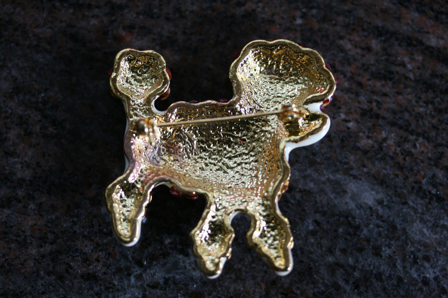 Rhinestone Poodle Dog Brooch Sparkling Crystal Poodle Dog Brooches Women Christmas Animal Brooch Pins