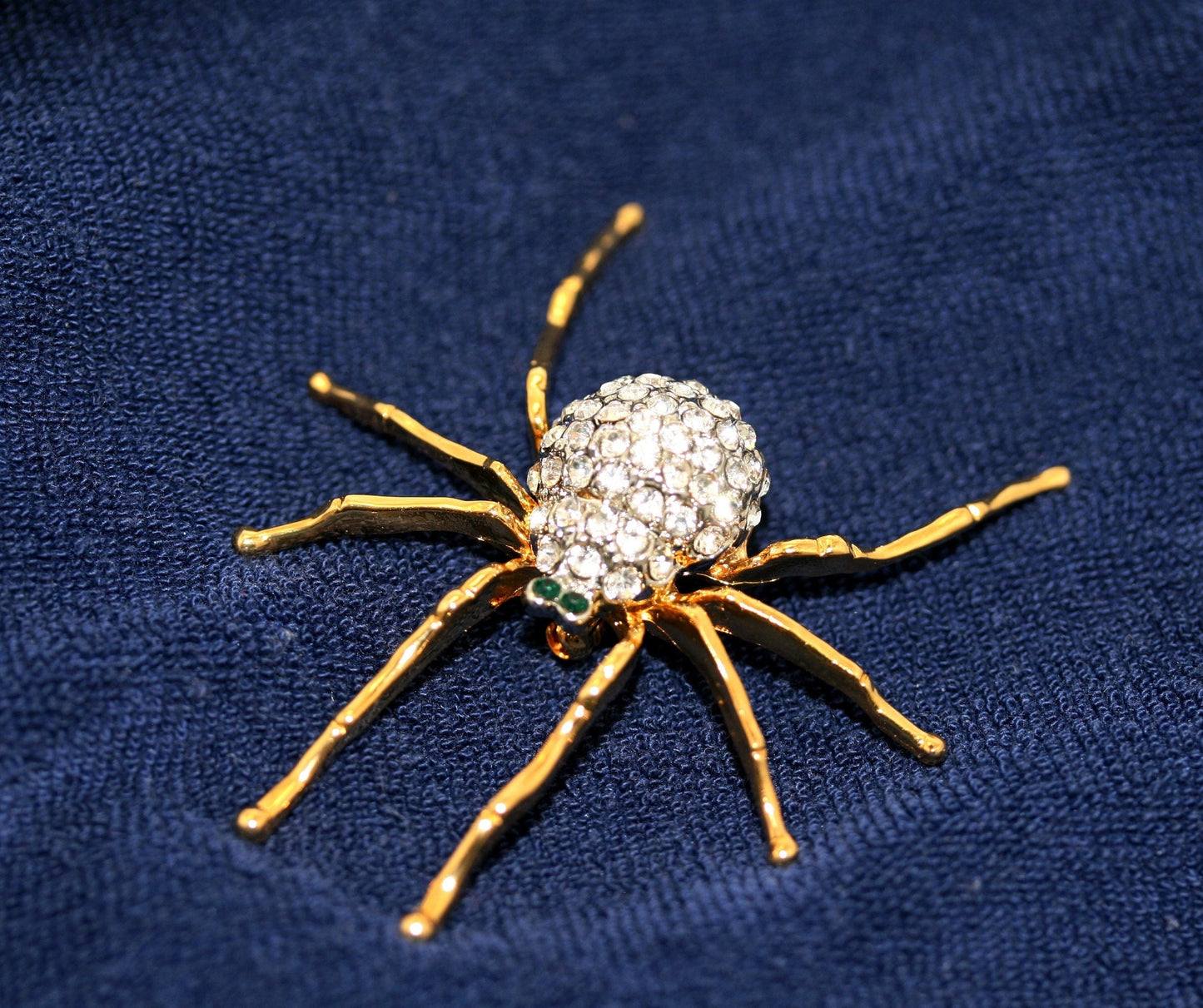 Rhinestone Halloween Crystal Spider Brooches Pins For Man Women Insect Brooch Pin