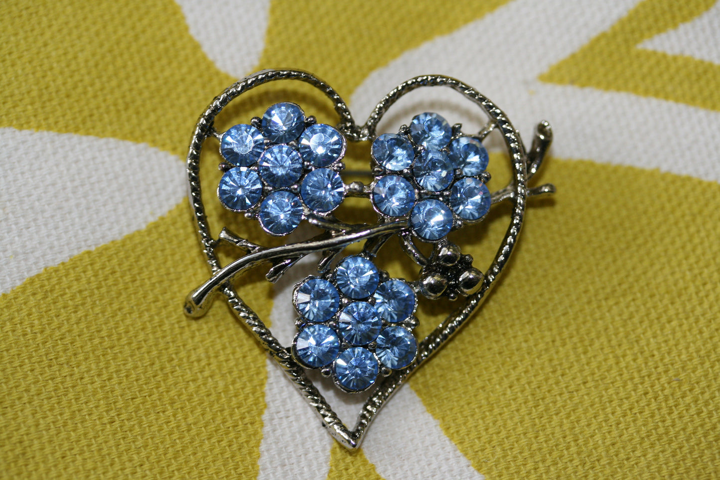 Valentine's Rhinestone Heart Pin Brooch Valentine's Day Jewelry Gift For Her