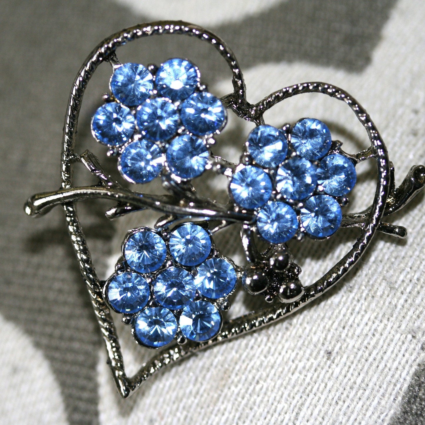 Valentine's Rhinestone Heart Pin Brooch Valentine's Day Jewelry Gift For Her