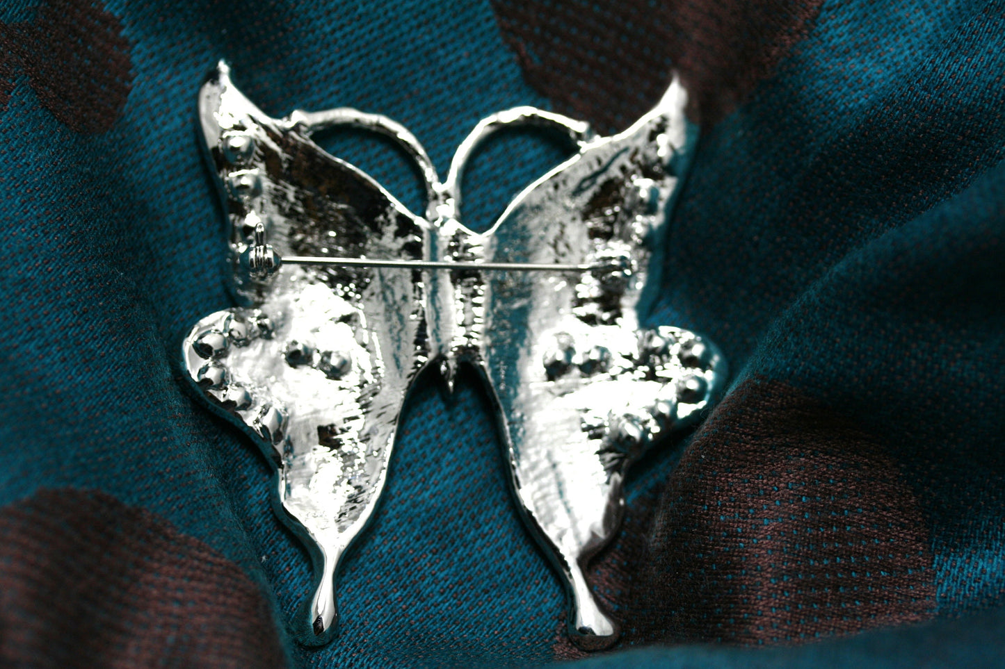 Vintage Crystal Rhinestone Butterfly Brooch Pin Blue Color Butterfly Brooches for For Women Girls Wedding/Banquet/Birthday Party