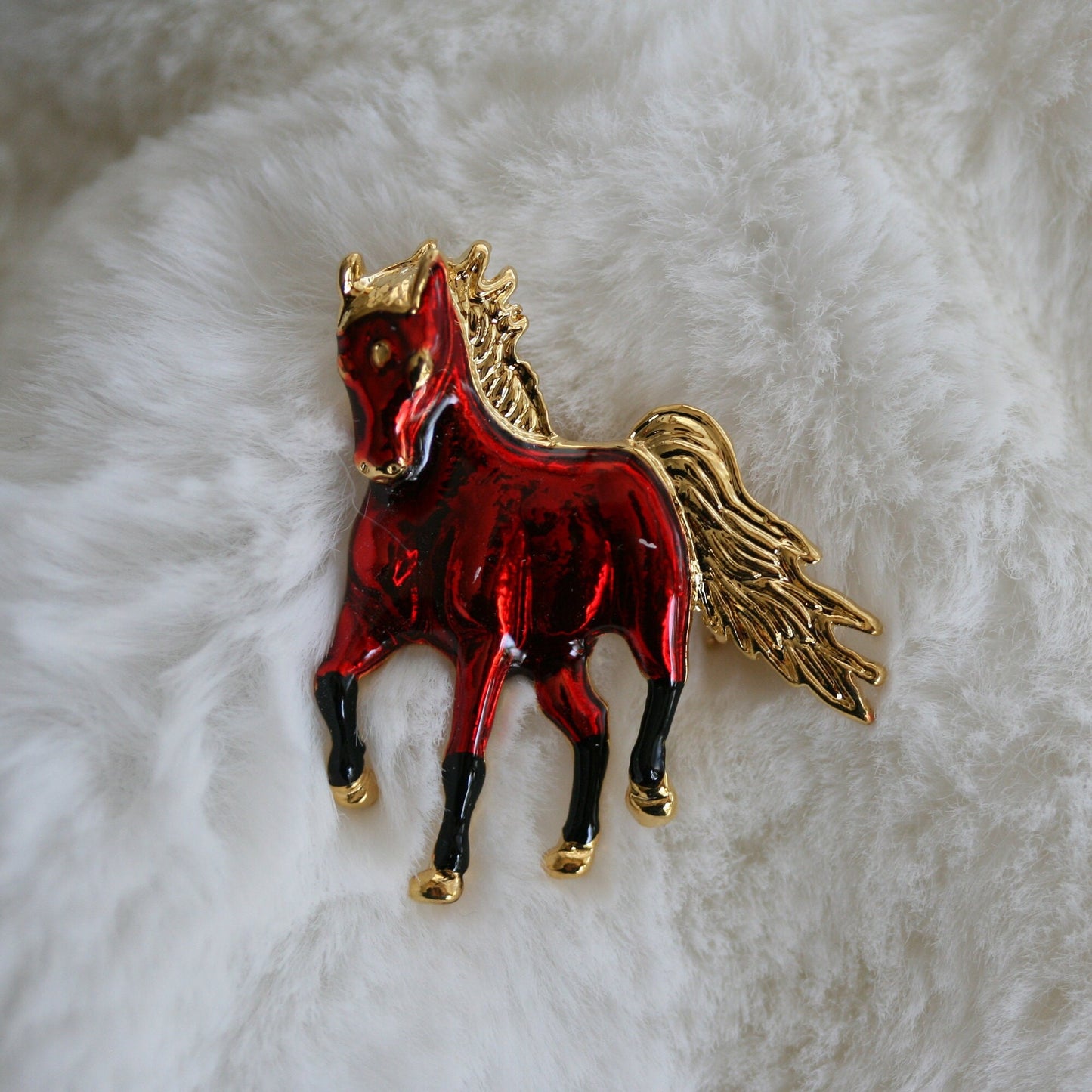 Enamel Horse Lapel Pin Brooch Wild Horse Pin Equestrian Theme Lapel Pin