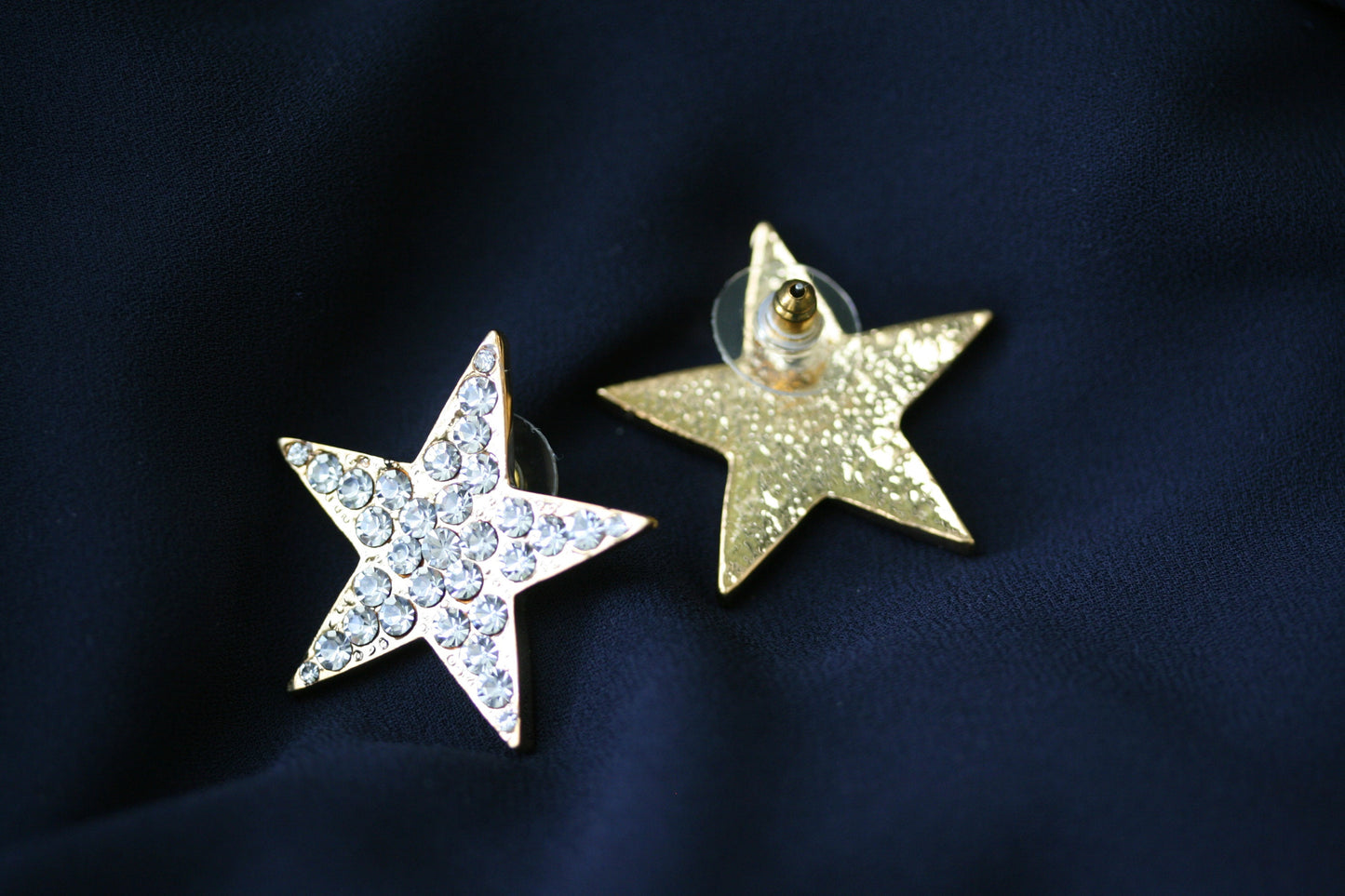 Rhinestone Star Stud Earrings Silver Star Earrings Gold Star Earrings Taxes Star Earring