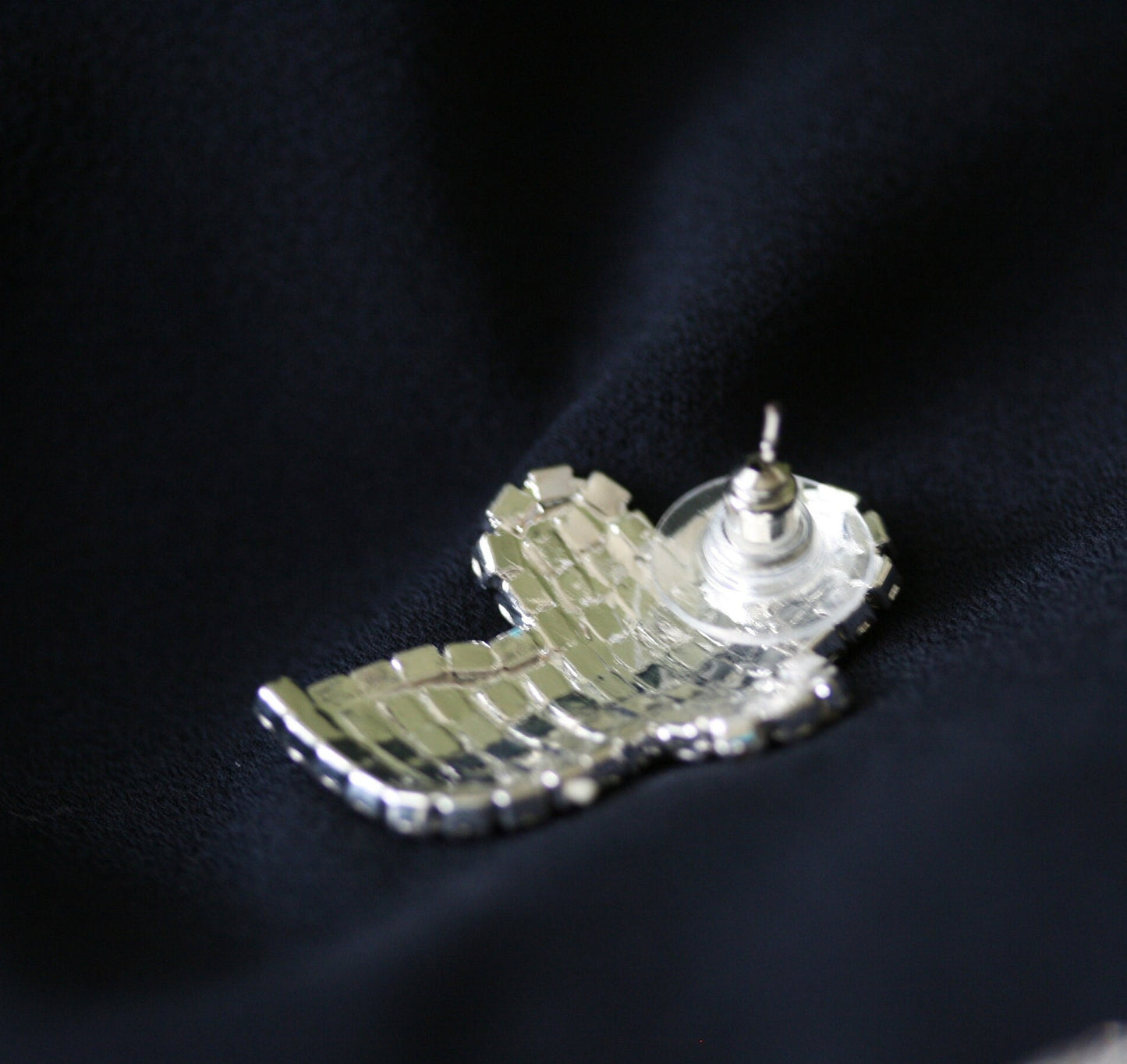 Adorable Rhinestone Baby Ghost Halloween Pin Brooch, Silver Planted Ghost Earrings, Halloween Costume Ghost Jewelry Set