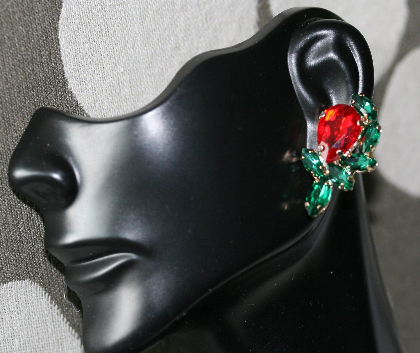 Rhinestone Stud Bridal Earrings, Christmas Earrings, Woman Earring , Xmas Earring, Holiday Earring Gift