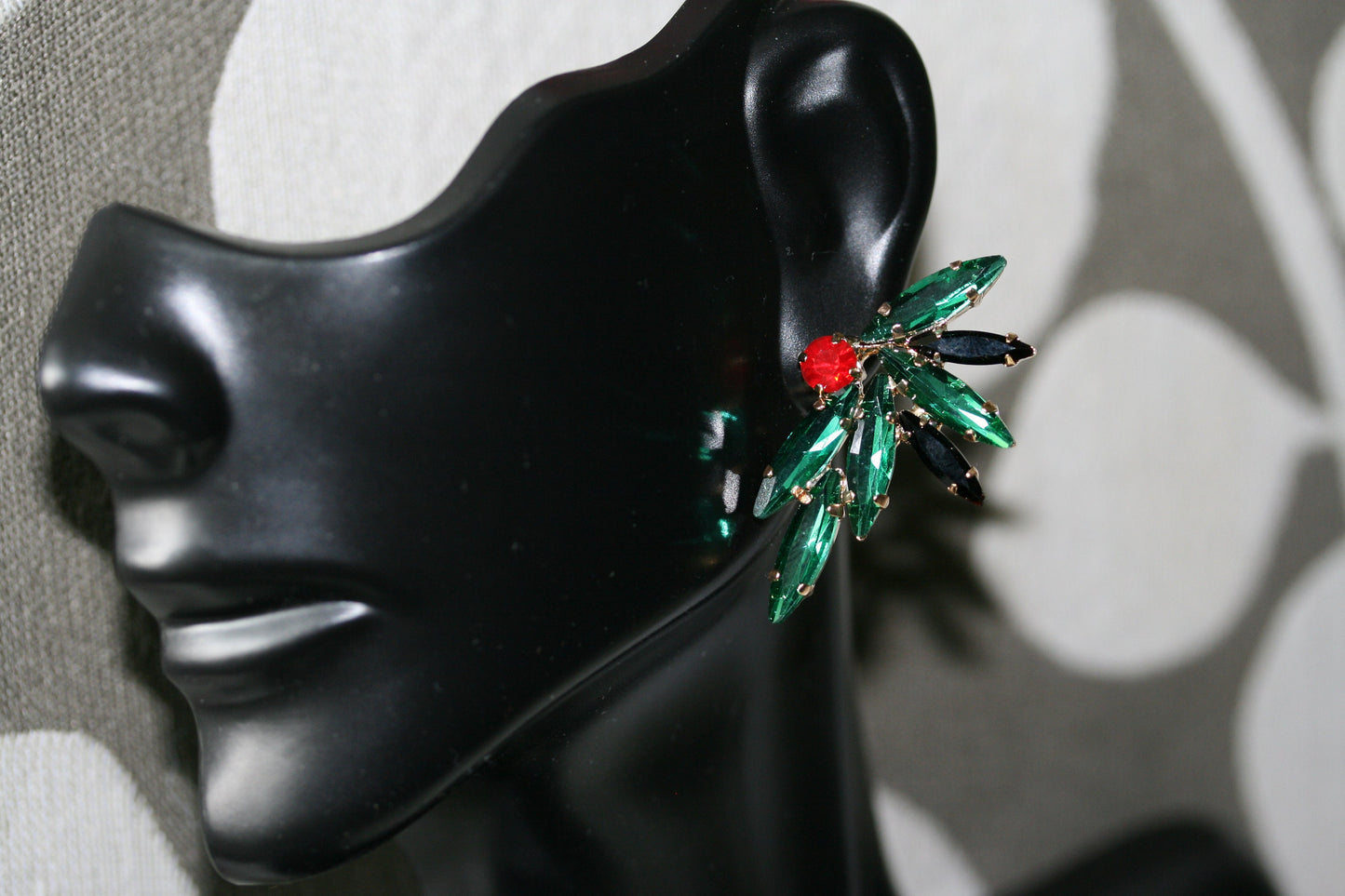 Rhinestone Cluster Stud Bridal Earrings, Christmas Earrings, Woman Earring , Xmas Earring, Holiday Earring Gift