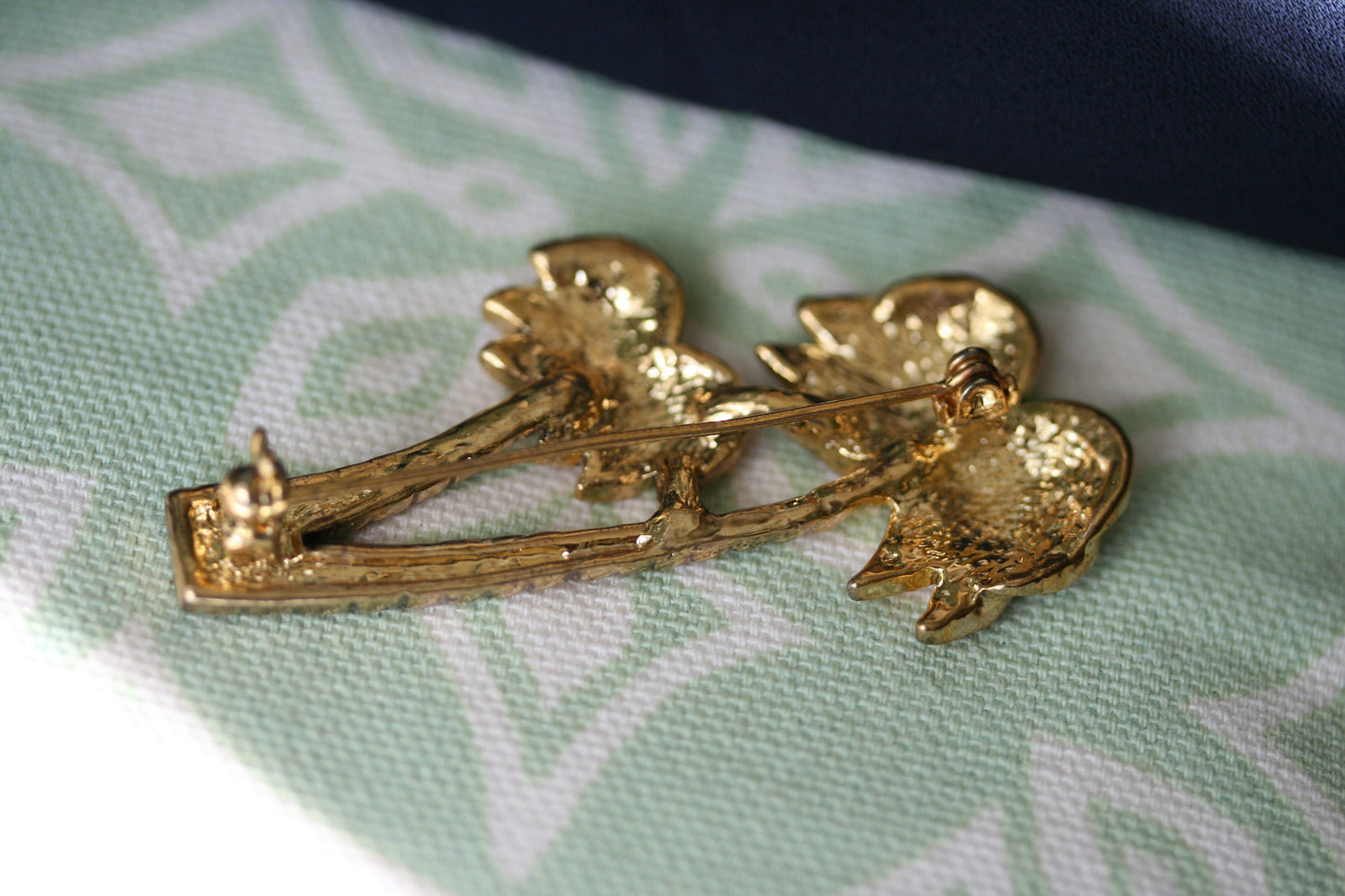 Palm Tree Pin Miami Hawaii Rhinestone Crystal Brooch Vintage Palm Tree Brooches