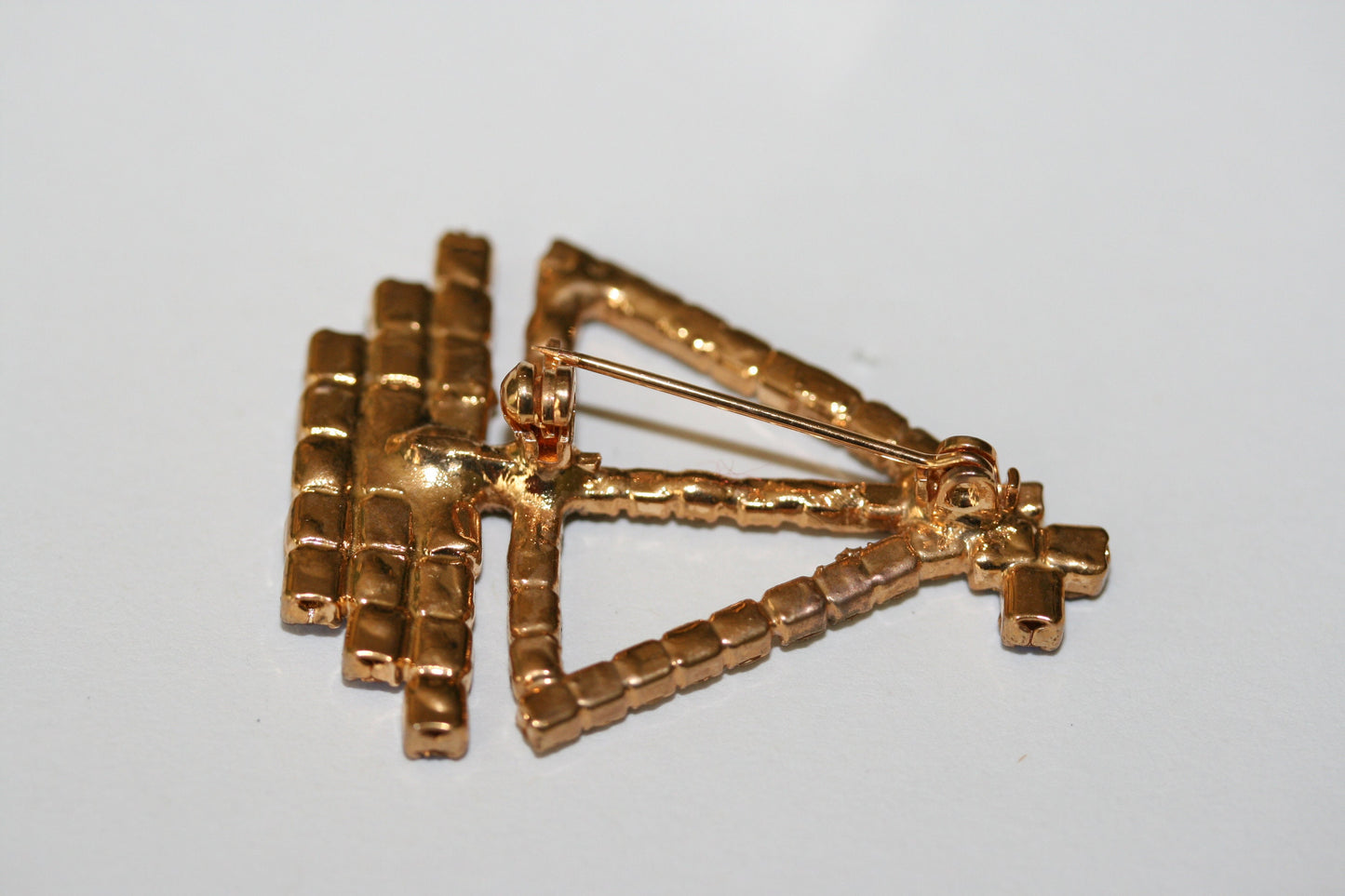 Sail Boat PIN BROOCH RHINESTONE Blue Crystal