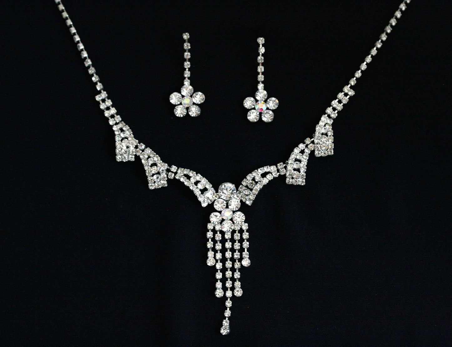 Wedding necklace set, Bridal necklace and earring set, CZ bridal necklace set, Jewelry Set For Women Perfect Gift For Her