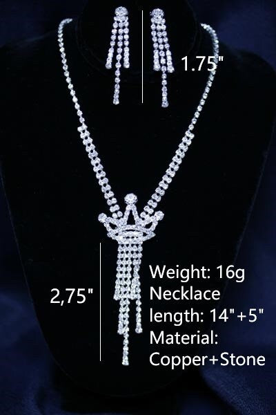 Wedding necklace set, Bridal necklace and earring set, CZ bridal necklace set, Jewelry Set For Women Perfect Gift For Her