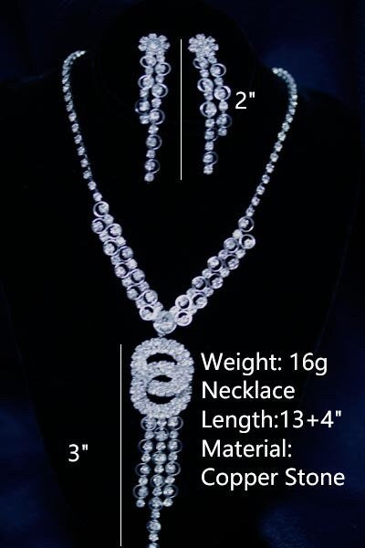 Wedding necklace set, Bridal necklace and earring set, CZ bridal necklace set, Jewelry Set For Women Perfect Gift For Her
