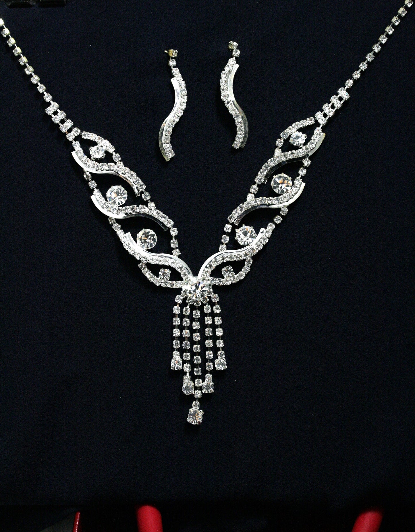 Wedding necklace set, Bridal necklace and earring set, CZ bridal necklace set, Jewelry Set For Women Perfect Gift For Her