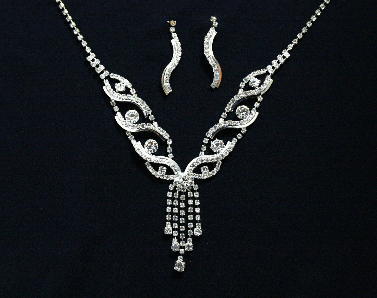 Wedding necklace set, Bridal necklace and earring set, CZ bridal necklace set, Jewelry Set For Women Perfect Gift For Her