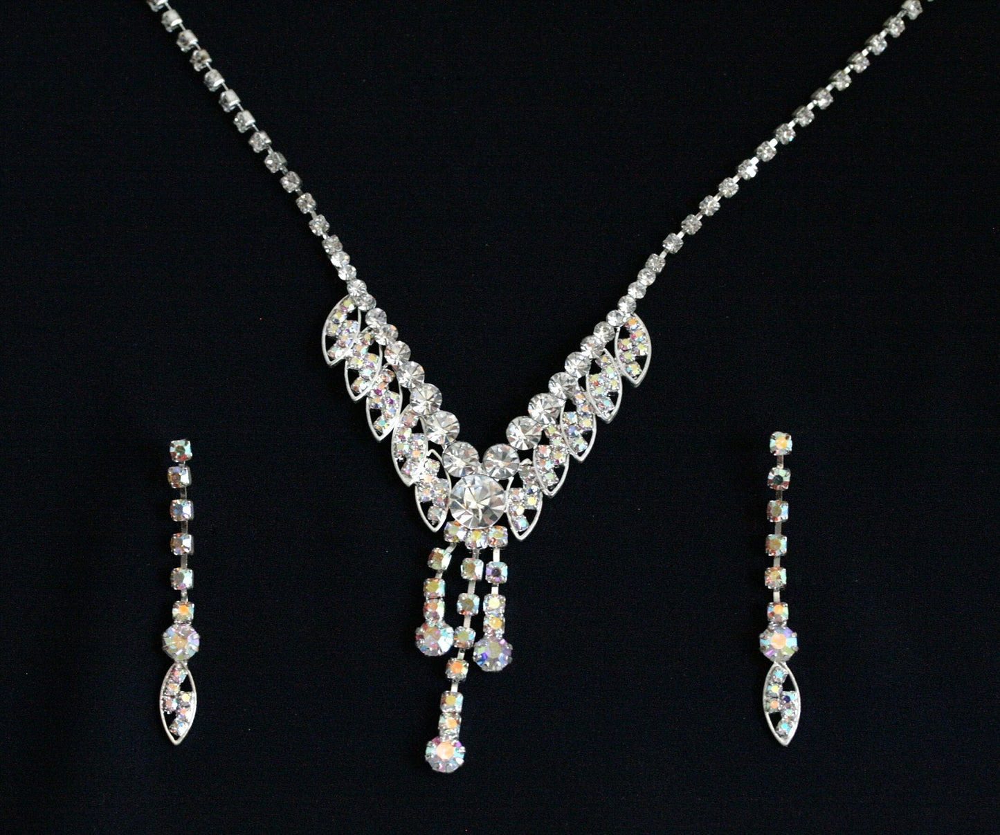 Wedding necklace set, Bridal necklace and earring set, CZ bridal necklace set, Jewelry Set For Women Perfect Gift For Her