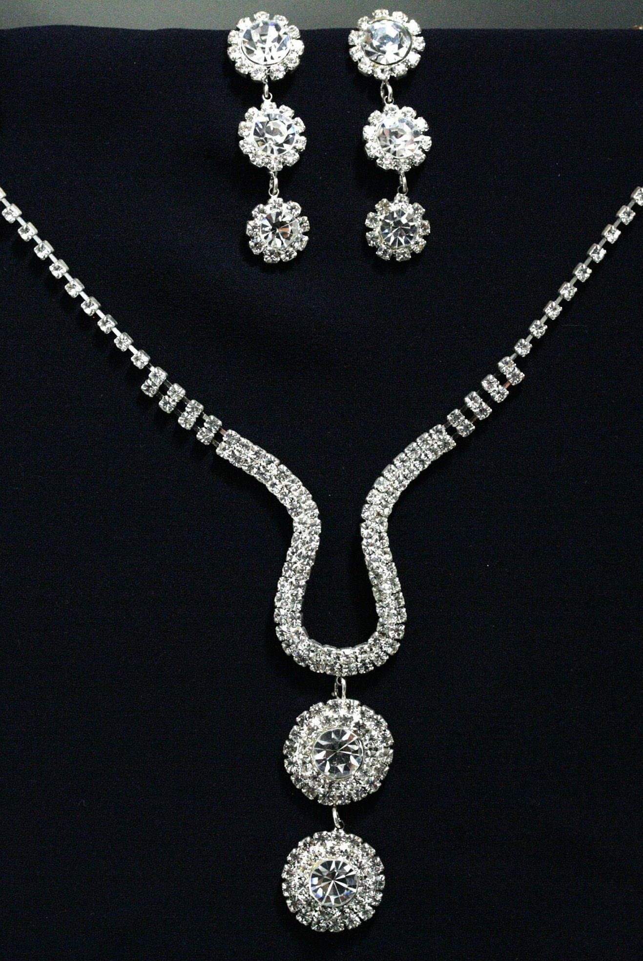 Wedding necklace set, Bridal necklace and earring set, CZ bridal necklace set, Jewelry Set For Women Perfect Gift For Her