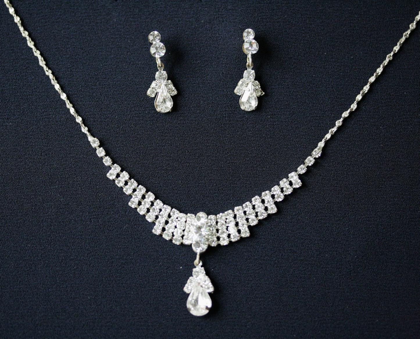 Wedding necklace set, Bridal necklace and earring set, CZ bridal necklace set, Jewelry Set For Women Perfect Gift For Her