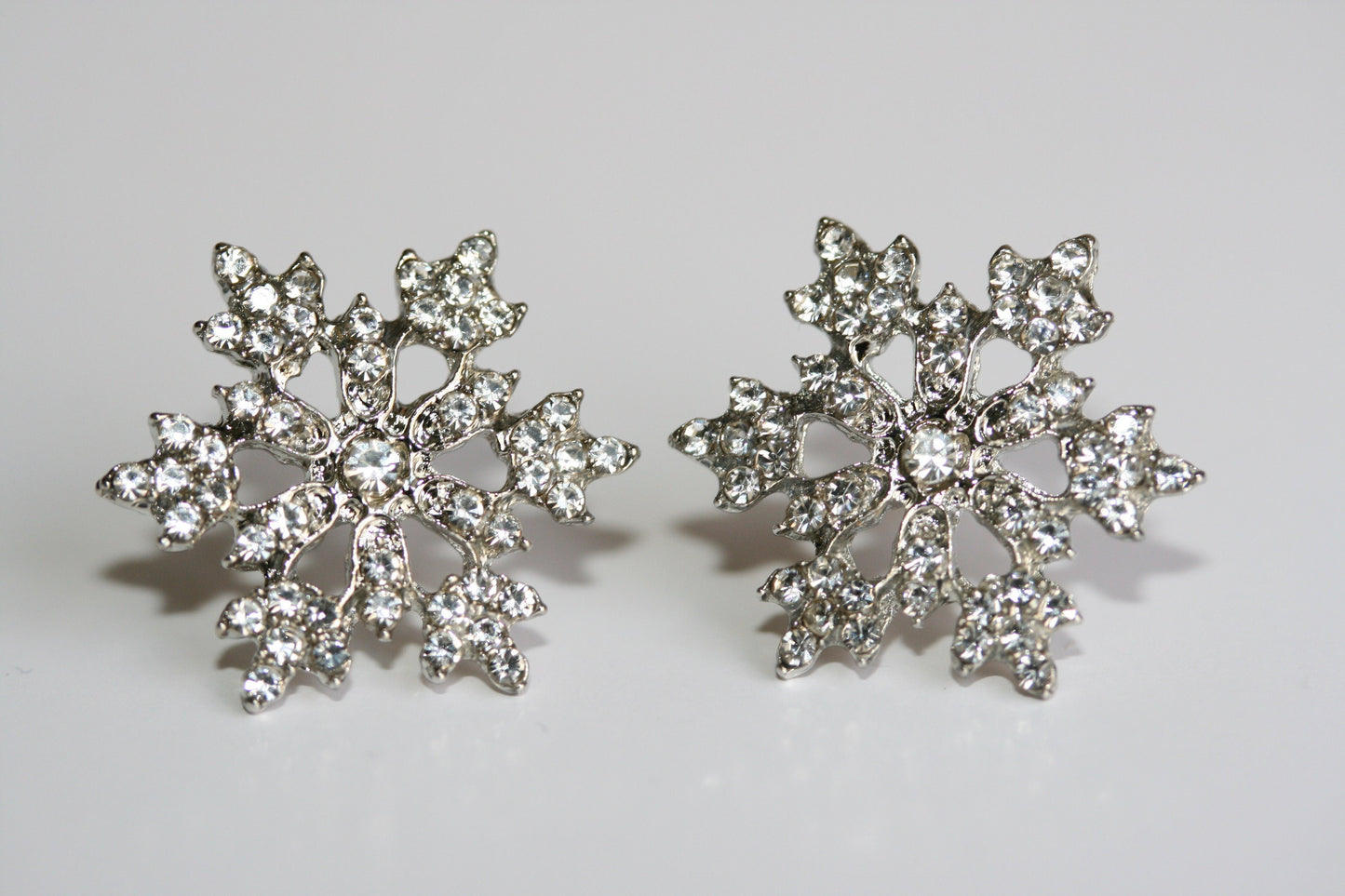 Snowflake Pendant, Snowflake earrings Christmas Snowflake Necklace Set Jewelry