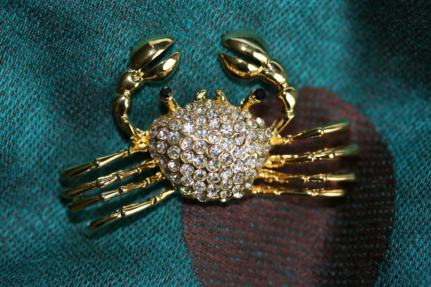 Rhinestone Crab Brooch Pin NEW Crab Brooches Sparkling Rhinestone Lovely Sea Animal Brooch Pins Gifts