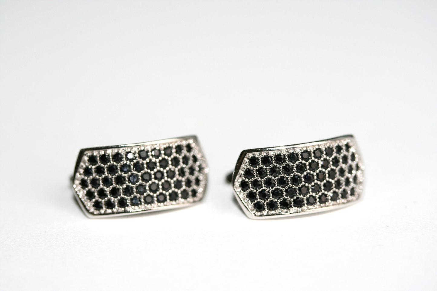 Rhinestone Fashion Hoop Silver Earrings For Her Holiday Hoop Earrings Gift