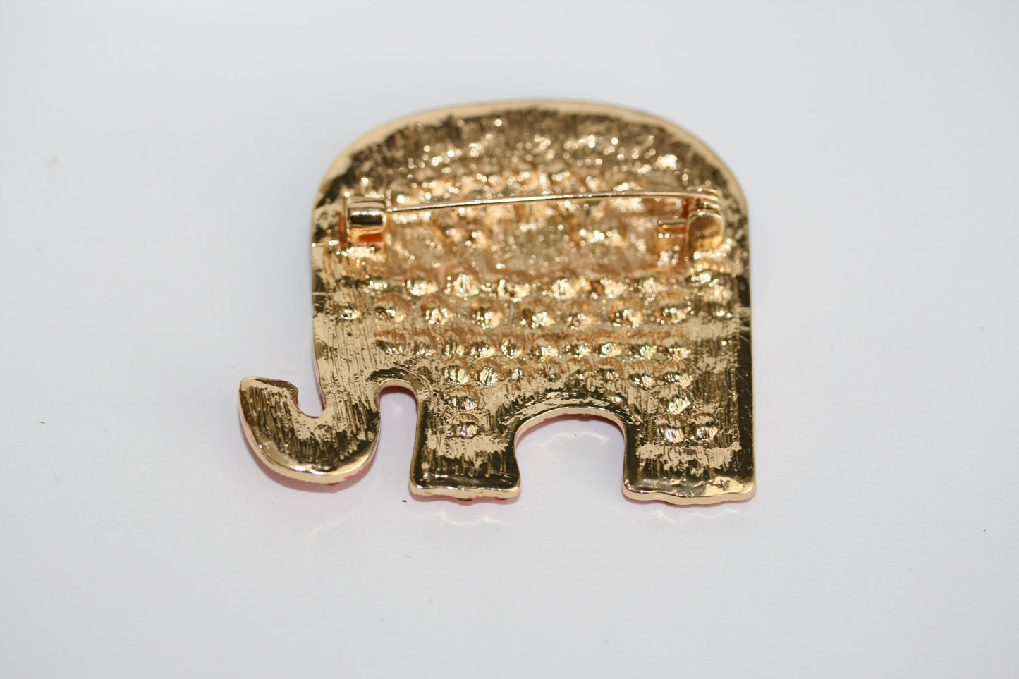 Red White Blue Republican GOP Elephant Sparkling Rhinestone Brooch Pin + Pendant, 4th July Patriotic Fashion Jewelry