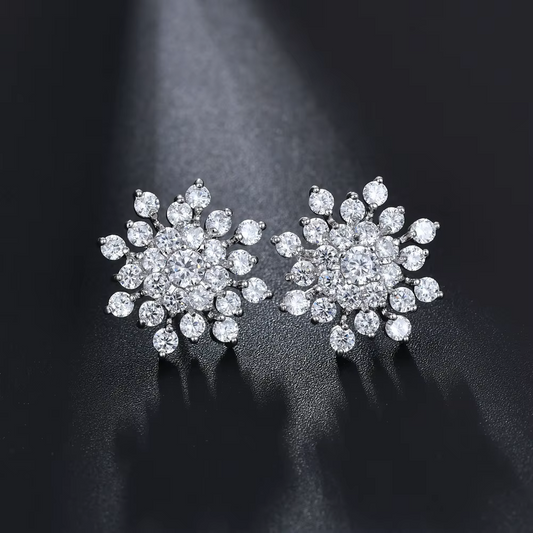 Just Love Jewels Crystal Snowflake Earrings Rhinestone Snowflake Earrings