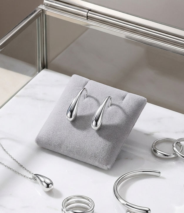 High Polished Hoop Earrings – Sleek Modern Style