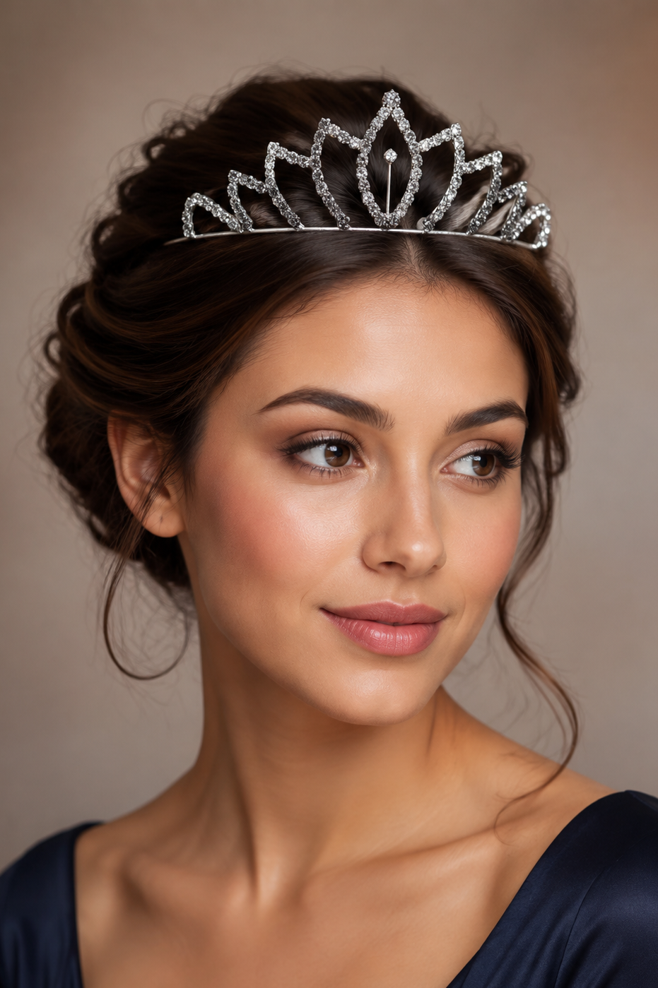 Crystal Bridal Headband, Silver Wedding Tiara,  Crystal Headpiece, Hair Accessories