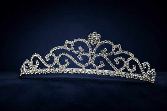 Silver Tiara Crystal Headband Rhinestone Crown with Combs Bride Headbands Bridal Wedding Prom Party