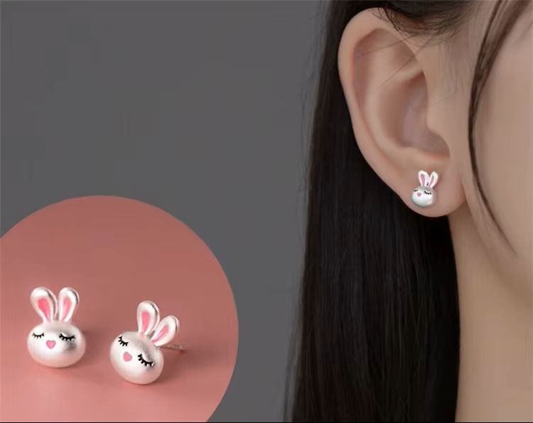Adorable Easter Bunny Earrings – Cute Springtime Gift