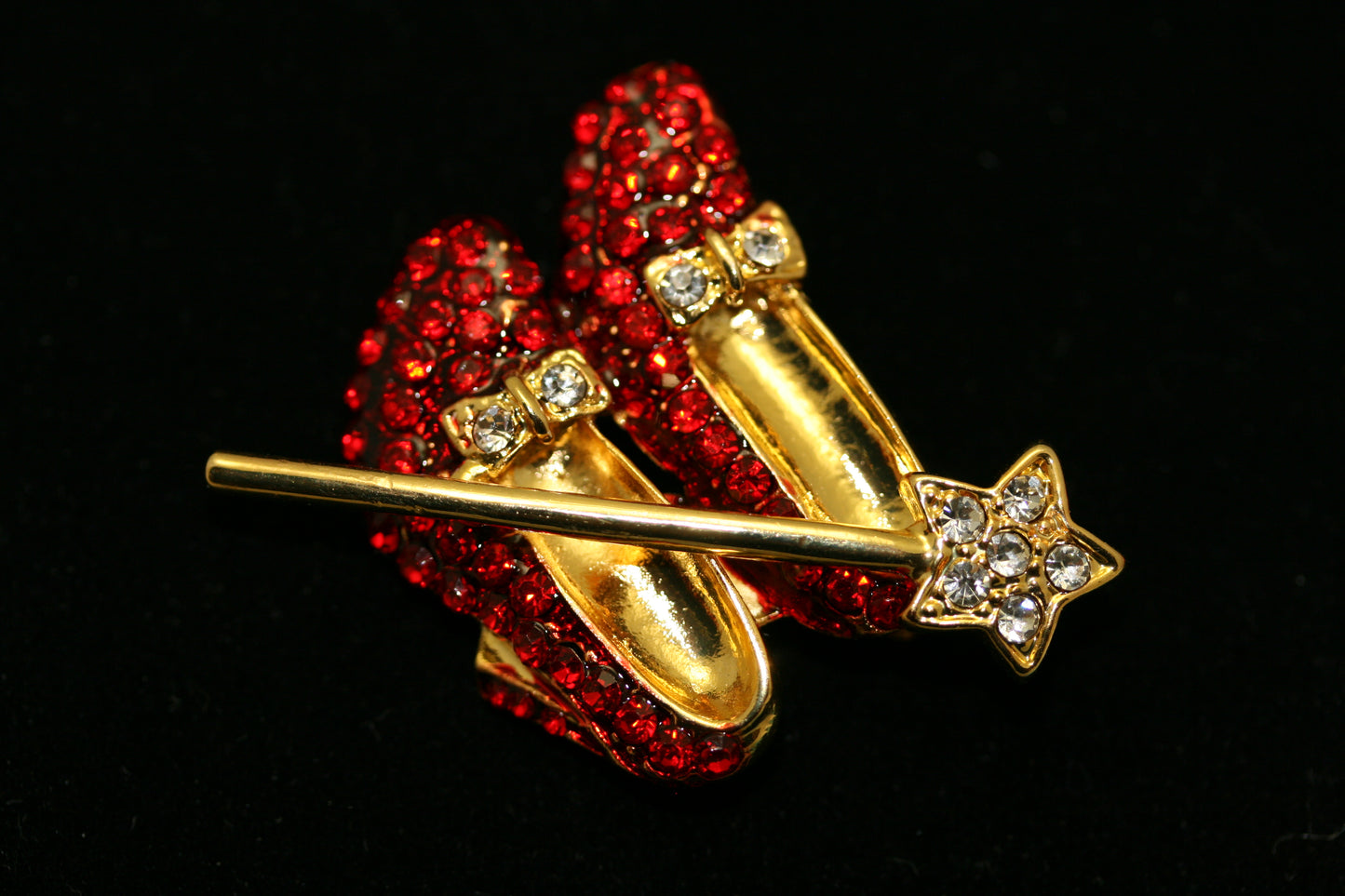 Just Love Jewels Wizard of Oz Pave Austrian Faceted Crystal Dorothy Shoes Brooches Pin