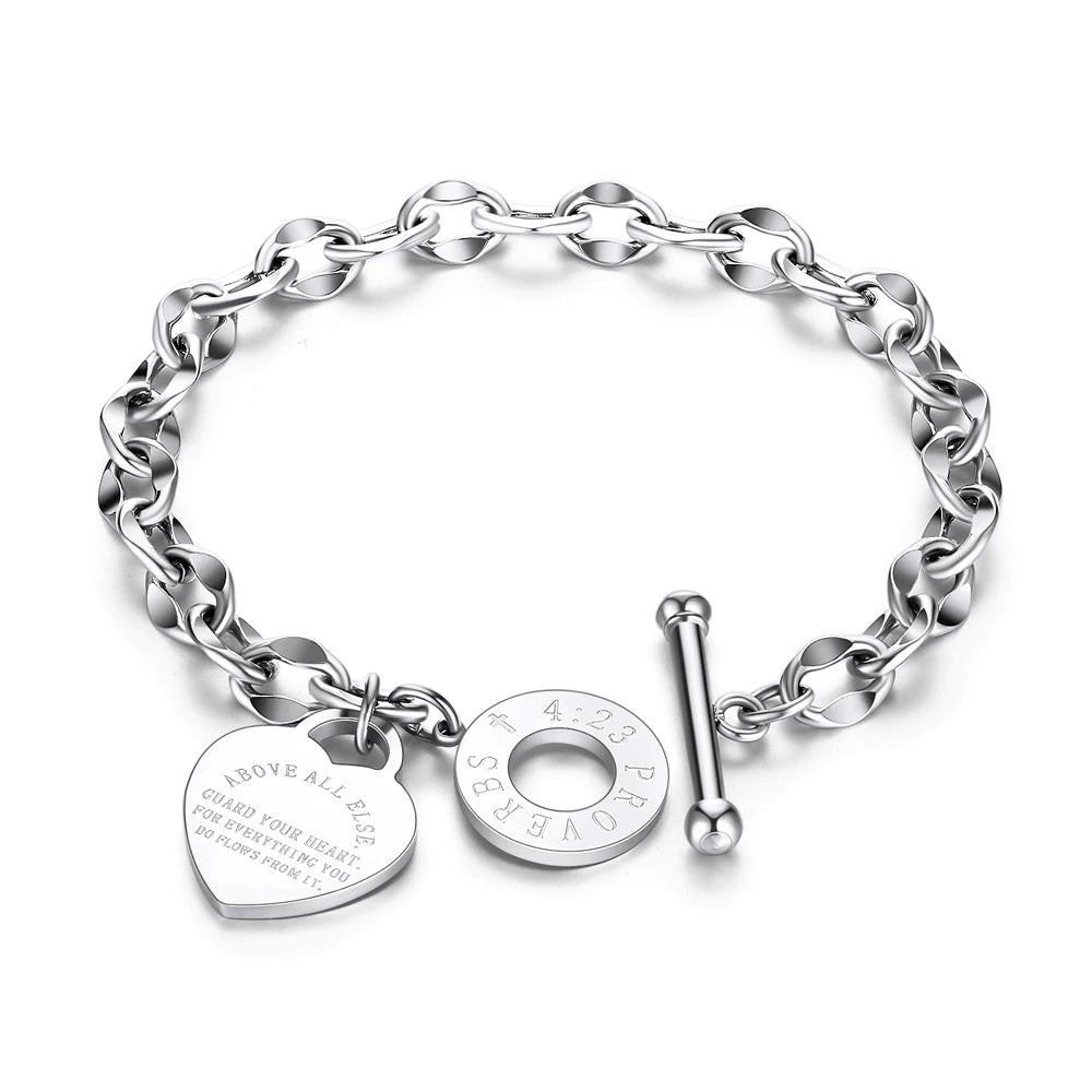 Proverbs 4:23 Bracelet for Women – Guard Your Heart Bracelet