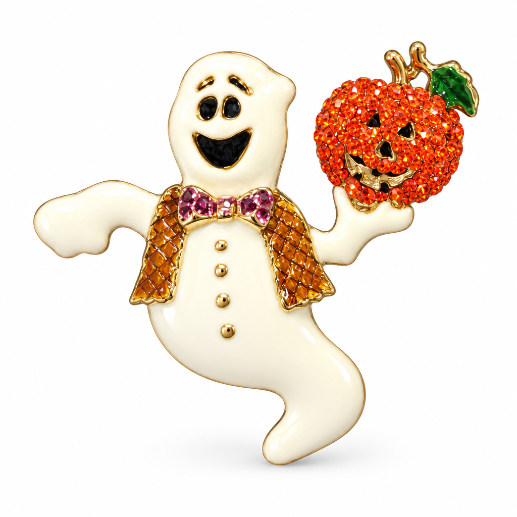 Ghost Pumpkin 胸针白底高清商品展示图