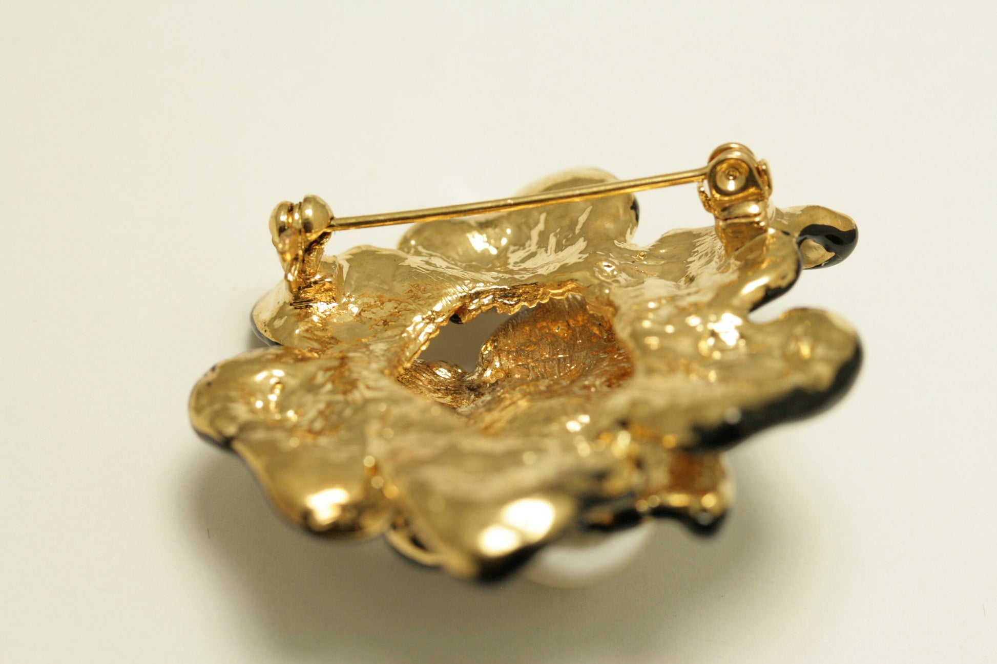 Vintage Pearl Rhinestone Flower Brooch Pin Silver-plate Alloy Faux Diamond Broach costume party dress Pin