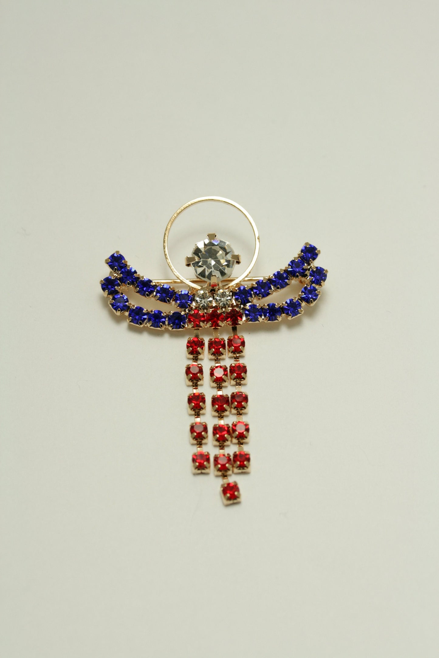 USA 4th July Red/White/Blue Charm Beads Chain Adjustable Bracelet, Patriotic Beads Bracelet Jewelry