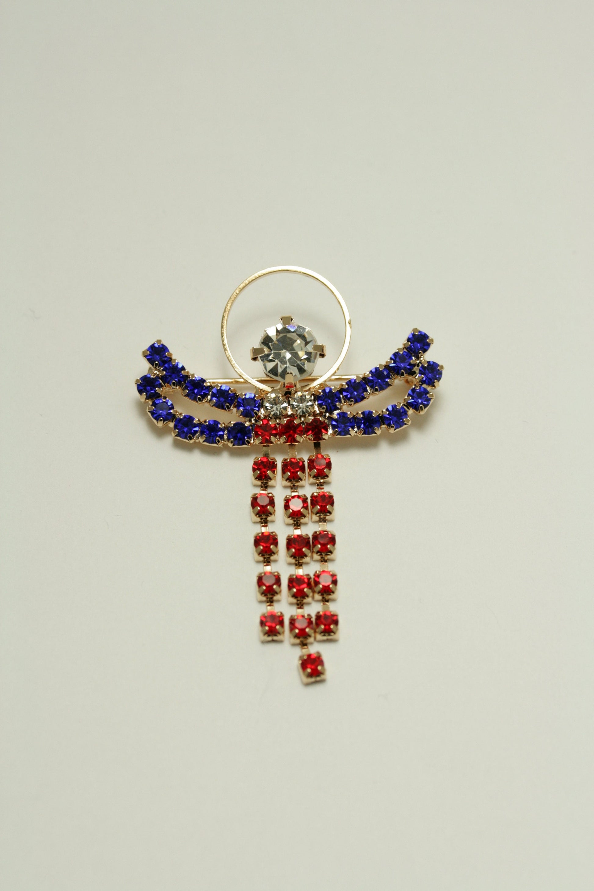 USA 4th July Red/White/Blue Charm Beads Chain Adjustable Bracelet, Patriotic Beads Bracelet Jewelry