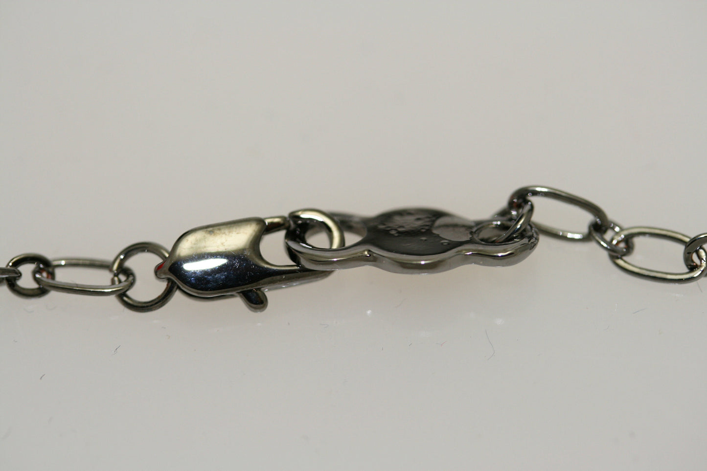 Rhinestone Halloween Gun Metal Spider Choker Necklace Jewelry