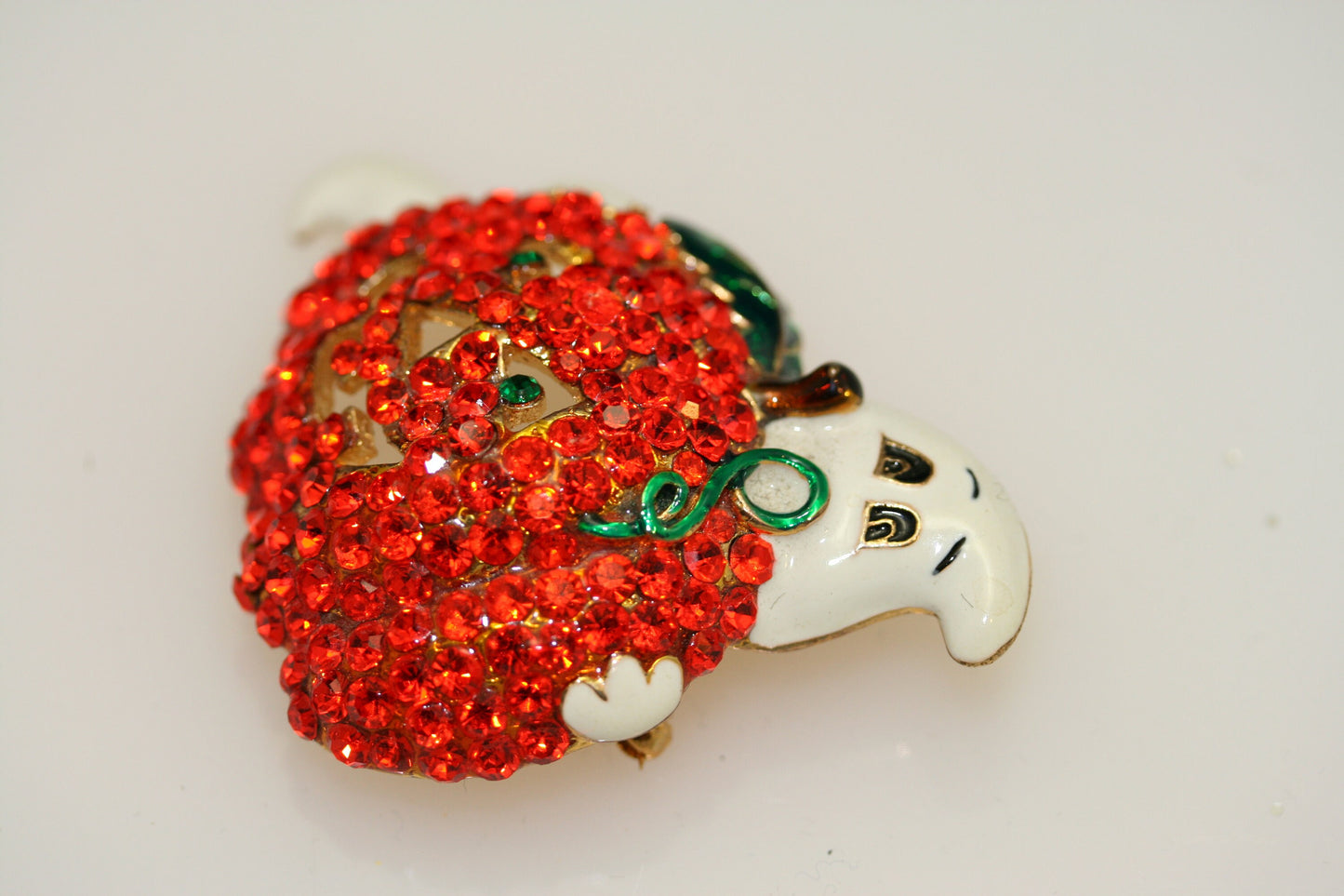 Halloween Vintage GHOST With PUMPKIN Spooky Holiday Brooch Pin