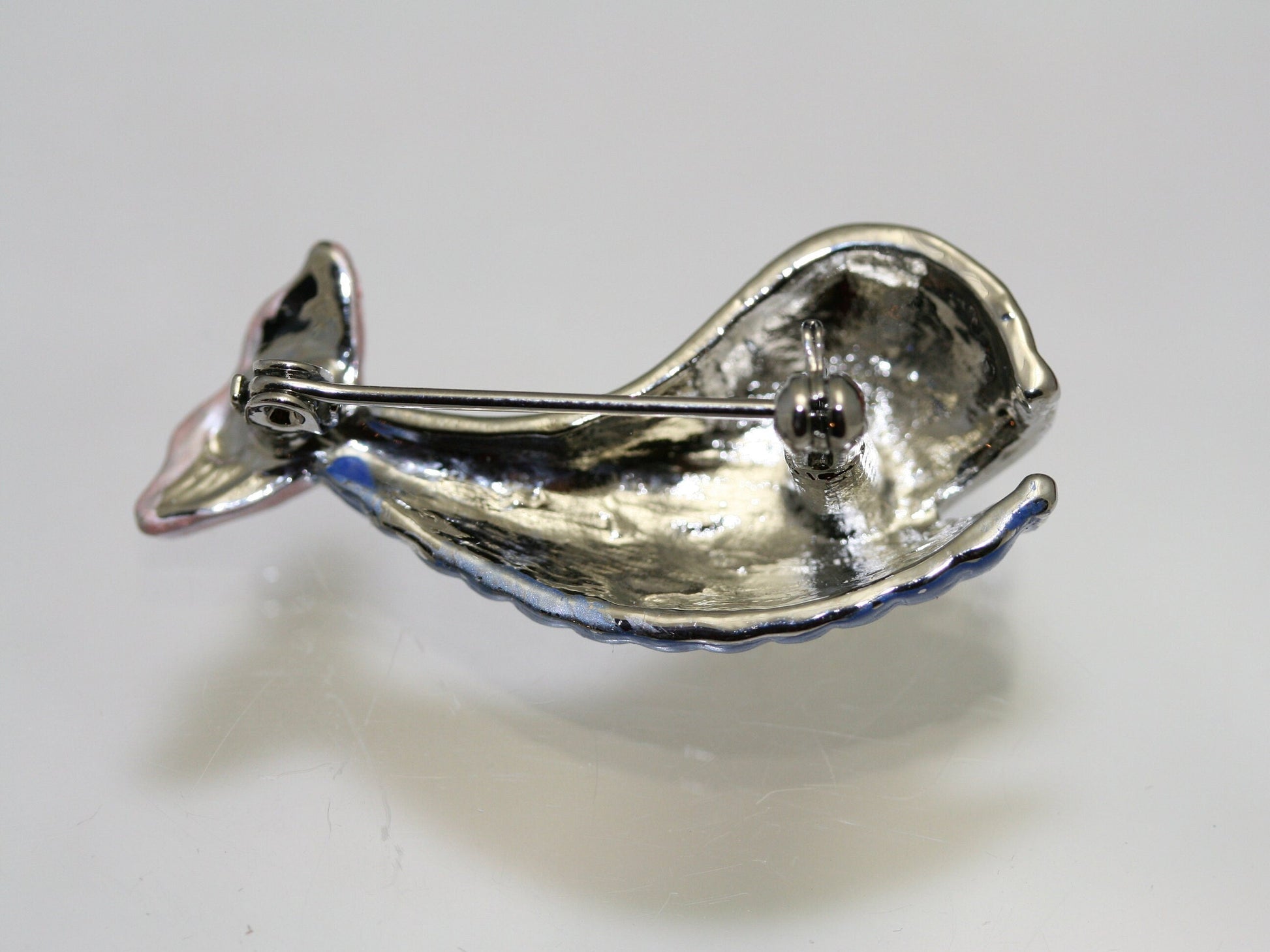 Sapphire Blue Rhinestone Whale Pin Ocean Wild Animal Pin Brooch, Crystal Whale Brooch