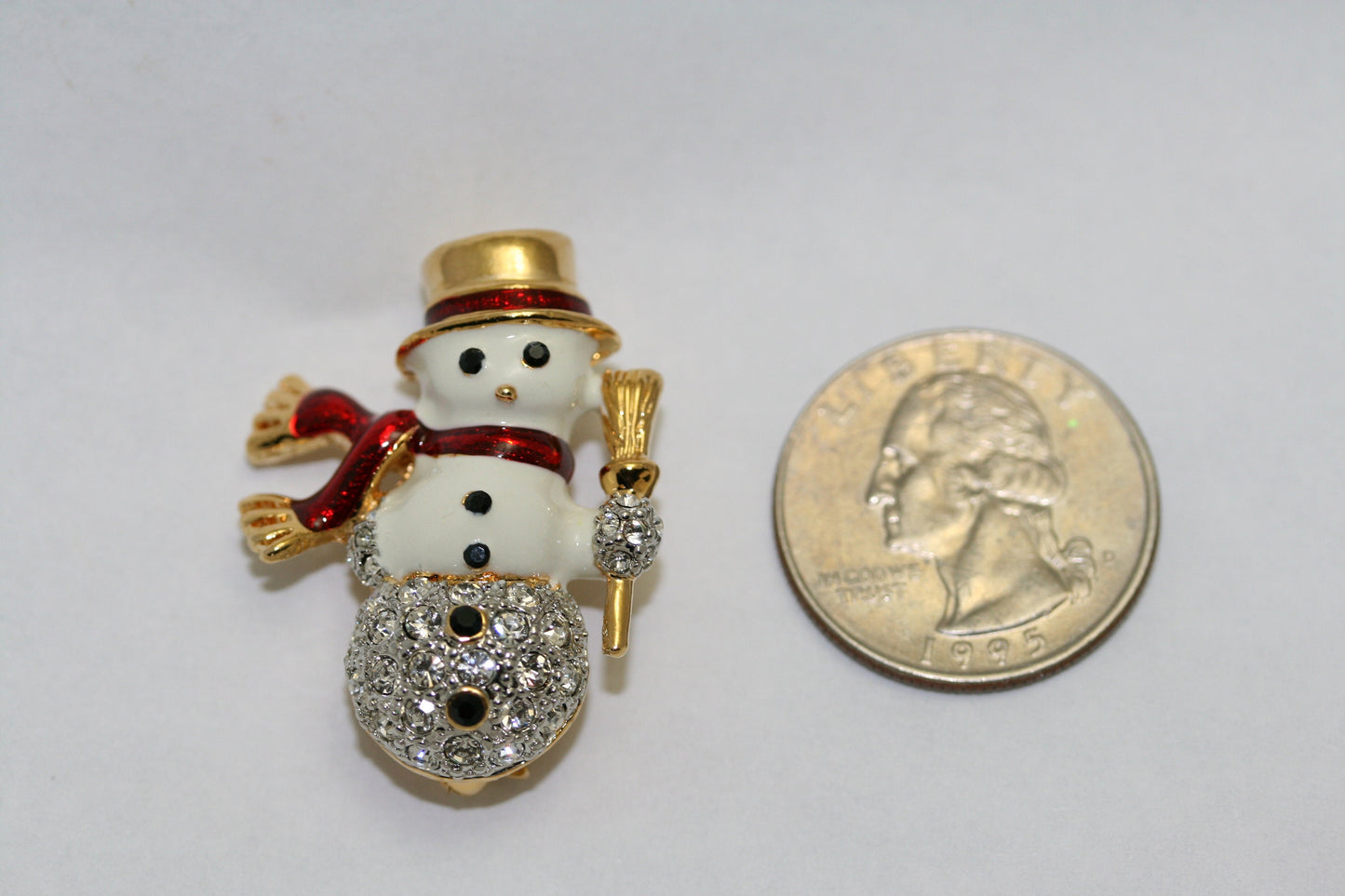 Rhinestone Snowman Brooch Christmas Snowman Pin, Suit Lapel Pin for Gift Party Fashion Holiday Jewelry