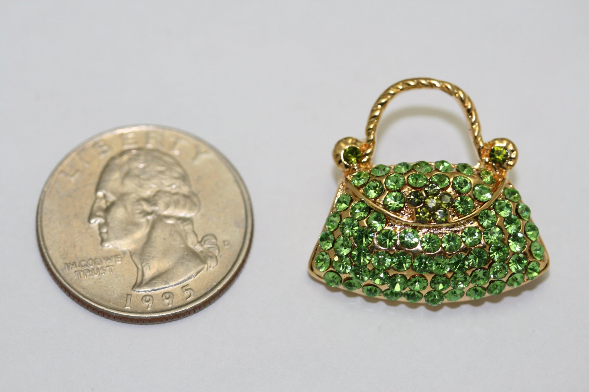 Crystal Women Basket Purse Handbag Trinket Brooch Pin, Rhinestone Women Purse Fashion Jewelry Gift, DIY Jewelry