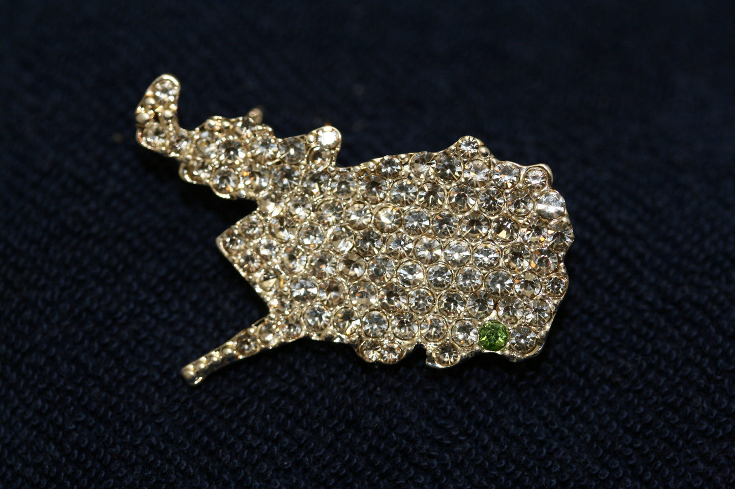 Rhinestone West Virginia State Pin Brooch, WV State West Virginia State Jewelry, State Shaped Pin