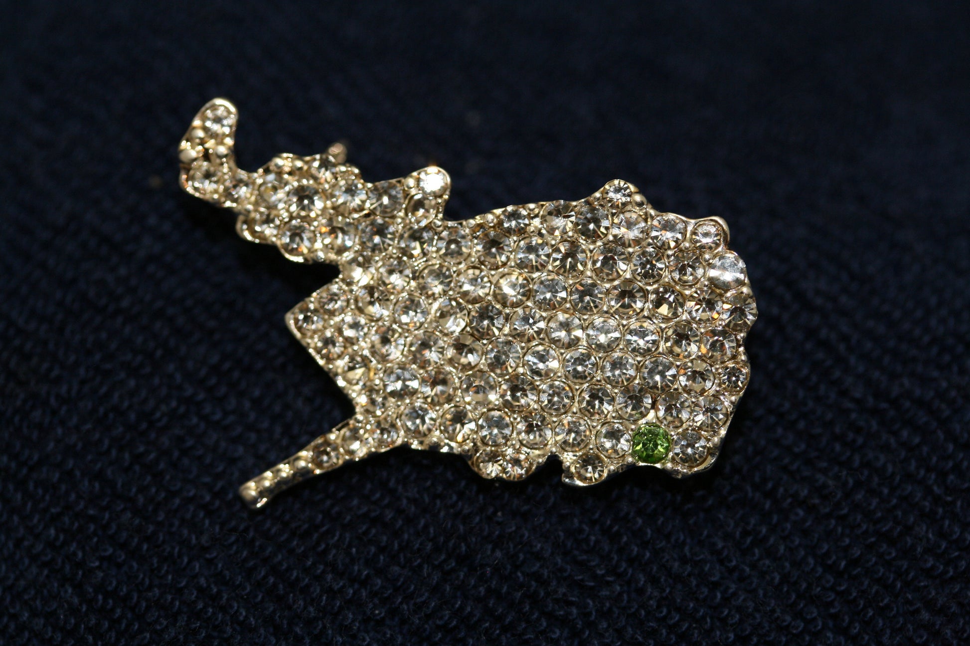 Rhinestone West Virginia State Pin Brooch, WV State West Virginia State Jewelry, State Shaped Pin