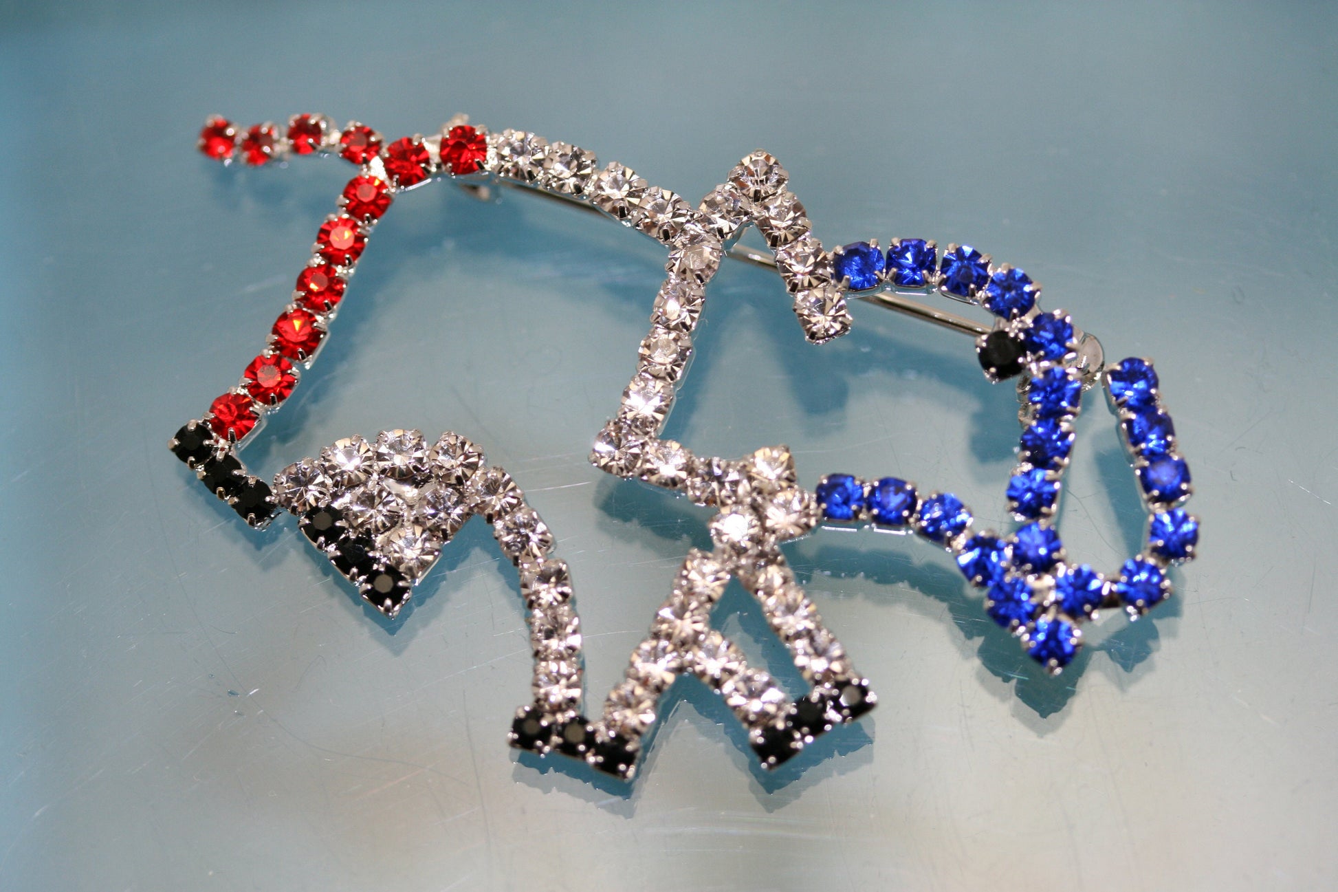 Patriotic ELEPHANT Rhinestone Pin Brooch, Red White Blue Patriotic GOP Republican Elephant Brooch, Patriotic Jewelry Gift