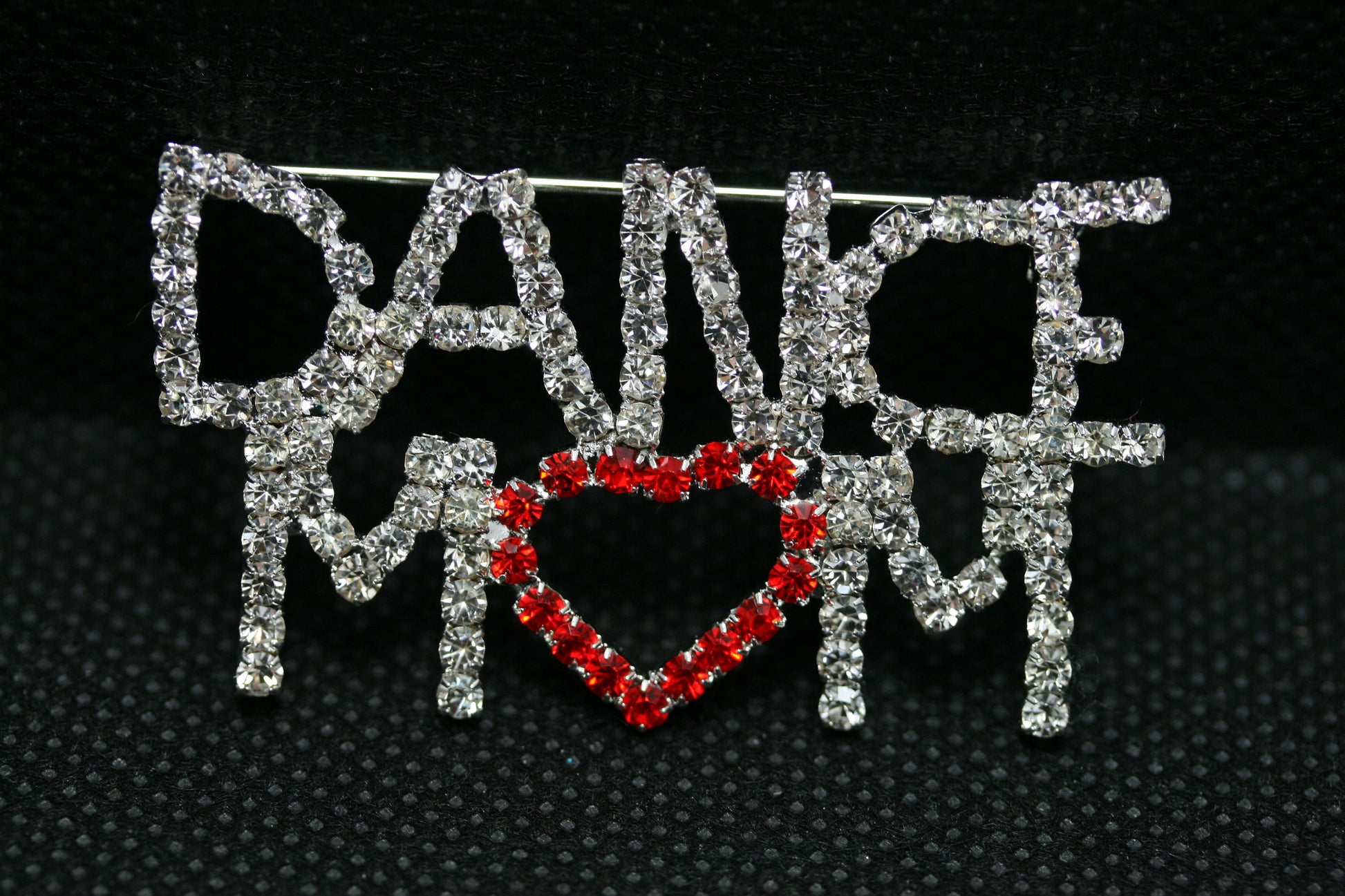 Ballet Dance Mom Pin Rhinestone Crystal Dancer Brooch Talent